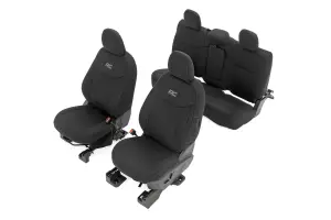 91065 | Rough Country Neoprene Seat Covers For Ford Maverick 2WD/4WD (2022-2024) | With Rear Folding Armrest