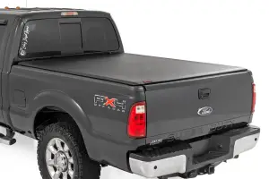 Rough Country - 42599650 | Rough Country Soft Roll Up Bed Cover For Ford F-250/F-350 Super Duty (1999-2016) | 6' 10" Bed - Image 1