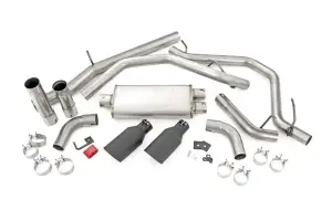 Rough Country - 96017 | Rough Country Performance Cat-Back Exhaust System With Black Tips For 6.2L Chevrolet/GMC Silverado/Sierra 1500 (2011-2018) / Classic (2019) - Image 8