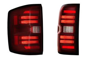 Morimoto - LF728 | Morimoto XB LED Tail Lights Gen II For Chevrolet Silverado 2500 HD / 3500 HD (2015-2019) / 1500 (2014-2018) | Red - Image 3