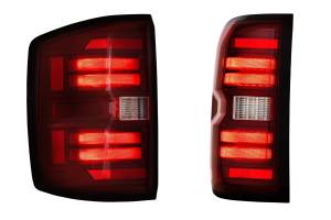 Morimoto - LF728 | Morimoto XB LED Tail Lights Gen II For Chevrolet Silverado 2500 HD / 3500 HD (2015-2019) / 1500 (2014-2018) | Red - Image 4