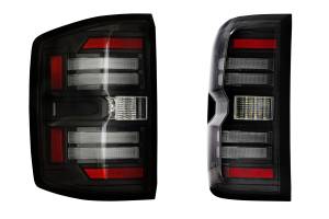 Morimoto - LF729 | Morimoto XB LED Tail Lights Gen II For Chevrolet Silverado 2500 HD / 3500 HD (2015-2019) / 1500 (2014-2018) | Smoked - Image 1