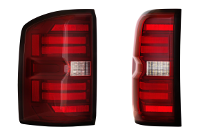 Morimoto - LF730 | Morimoto XB LED Tail Lights For GMC Sierra 2500 HD / 3500 HD (2015-2019) / 1500 (2014-2018) | Red - Image 1