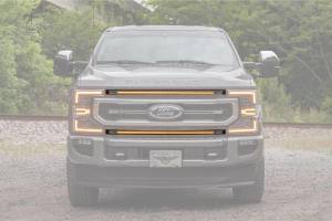 Morimoto - XBG26 | Morimoto XBG LED DRL Grille Inserts For Ford Super Duty Platinum (2020-2022) | Amber DRL - Image 2