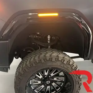 Recon Truck Accessories - 264230BK | Recon Fender Lenses w/ 4 Amber LED Lights in Smoked with Black Trim (2020-2024 Sierra 2500, 3500) - Image 9