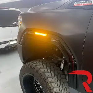 Recon Truck Accessories - 264230BK | Recon Fender Lenses w/ 4 Amber LED Lights in Smoked with Black Trim (2020-2024 Sierra 2500, 3500) - Image 11