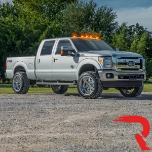 Recon Truck Accessories - 264143BK | Recon 5 Piece Cab Lights Smoked Lens Amber LEDs (1999-2016 F250, F350 Super Duty | DID NOT come with factory installed cab roof lights) - Image 13