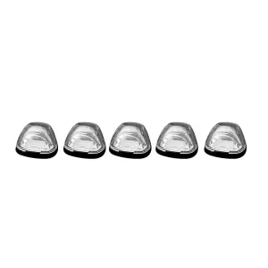 264143CLHP | Recon 5 Piece Cab Light Set OLED Bar-Style with Clear Lens in Amber OLED (1999-2016 F250, F350 Super Duty | DID NOT come with factory installed cab roof lights)