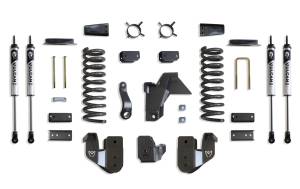 K947441VA | MaxTrac Suspension 4 Inch Lift Kit With Radius Arm Bracket & Vulcan Shocks For Air Ride Ram 2500 4WD (2019-2024) | Diesel