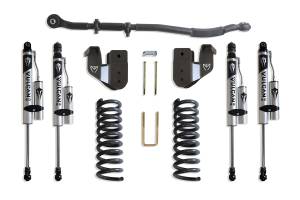 K947325VR | MaxTrac Suspension 2.5 Inch Level Kit With Radius Arm Brackets & Vulcan Reservoir Shocks For Ram 3500 4WD (2013-2024) | Diesel