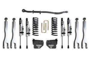 K947325VRL | MaxTrac Suspension 2.5 Inch Level Kit With 4 Links & Vulcan Reservoir Shocks For Ram 3500 4WD (2013-2024) | Diesel