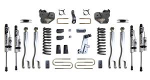 K947341VRLA | MaxTrac Suspension 4 Inch Lift Kit With 4 Links & Vulcan Reservoir Shocks For Air Ride Ram 3500 4WD (2013-2018) | Diesel