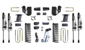 K947385VRA | MaxTrac Suspension 8 Inch Lift Kit With Radius Arm Brackets & Vulcan Reservoir Shocks For Air Ride Ram 3500 4WD (2013-2018) | Diesel