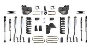 K947541VRLA | MaxTrac Suspension 4 Inch Lift Kit With 4 Links & Vulcan Reservoir Shocks For Air Ride Ram 3500 4WD (2019-2024) | Diesel