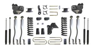 K947563LA | MaxTrac Suspension 6 Inch Lift Kit With 4 Links & MaxTrac Shocks For Air Ride Ram 3500 4WD (2019-2024) | Diesel