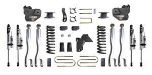 K947563VRLA | MaxTrac Suspension 6 Inch Lift Kit With 4 Links & Vulcan Reservoir Shocks For Air Ride Ram 3500 4WD (2019-2024) | Diesel