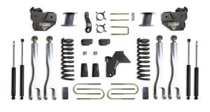 K947585LA | MaxTrac Suspension 8 Inch Lift Kit With 4 Links & MaxTrac Shocks For Air Ride Ram 3500 4WD (2019-2024) | Diesel