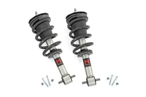 502096 | Rough Country M1 Adjustable Monotube Leveling Strut Pair For Chevrolet Suburban/ Tahoe (2007-2020) / GMC Yukon/Yukon XL 1500 (2015-2020) | 0-2 Inch