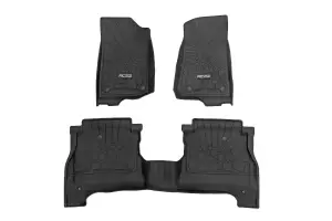 Rough Country - FF-61501 | Rough Country Flex-Fit Floor Mats For Jeep Gladiator JT 4WD (2020-2024) | Front & Rear - Image 1