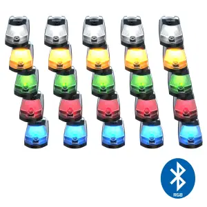 Recon Truck Accessories - 264343CLRGB | Recon 5 Piece Cab Roof Light Set Clear Lens with RGB (Multi-Colored) High-Power LED's (2017-2022 F250, F350 Super Duty | Replaces OEM factory installed cab roof lights) - Image 2