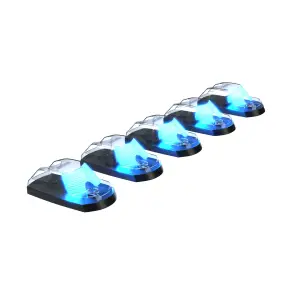 Recon Truck Accessories - 264343CLRGB | Recon 5 Piece Cab Roof Light Set Clear Lens with RGB (Multi-Colored) High-Power LED's (2017-2022 F250, F350 Super Duty | Replaces OEM factory installed cab roof lights) - Image 16