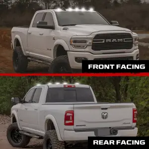 Recon Truck Accessories - 264346BKHPWH | Recon 5 Piece Smoked Cab Roof Light Set 2-Way Front & Rear Facing Ultra High-Power White LEDs (2019-2024 Ram 2500, 3500) - Image 4