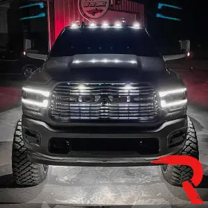 Recon Truck Accessories - 264346BKHPWH | Recon 5 Piece Smoked Cab Roof Light Set 2-Way Front & Rear Facing Ultra High-Power White LEDs (2019-2024 Ram 2500, 3500) - Image 9