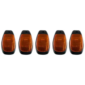 264346AM | Recon 5 Piece Cab Roof Light Set LED Amber Lens in Amber (2019-2024 Ram 2500, 3500 | Replaces OEM factory installed cab roof lights)