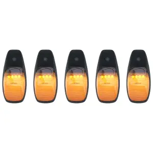 Recon Truck Accessories - 264346BK | Recon 5 Piece Cab Roof Light Set LED Smoked Lens in Amber (2019-2024 Ram 2500, 3500 | Replaces OEM factory installed cab roof lights) - Image 8