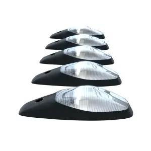 Recon Truck Accessories - 264346CLRGB | Recon 5 Piece Set Clear Cab Roof Light Lens with RGB (Multi-Colored) High-Power LED's (2019-2024 Ram 2500, 3500 | Replaces OEM factory installed cab roof lights) - Image 10