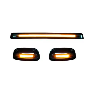 Recon Truck Accessories - 264156BKHP | Recon 3 Piece Cab Roof Light Set OLED Smoked Lens in Amber (2007-2014 Silverado, Sierra 2500 HD, 3500 HD) - Image 8