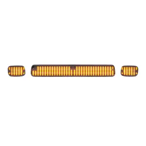 Recon Truck Accessories - 264156CLS | Recon 3 Piece Cab Roof Lights LED Clear Lens White &amp; Amber (2007-2014 Silverado, Sierra 2500 HD, 3500 HD) - Image 4