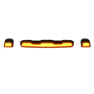 Recon Truck Accessories - 264158AM | Recon 3 Piece Set Amber Cab Roof Light Lens with Amber LED’s (2020-2024 Silverado, Sierra 2500 HD, 3500 HD | Replaces OEM factory installed cab roof lights) - Image 20