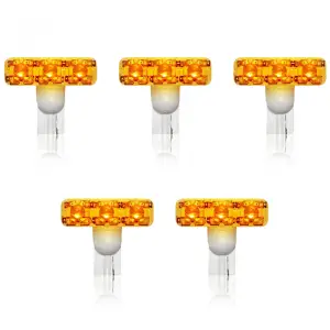 Recon Truck Accessories - 264180AMX |Recon  1-Watt 5 Cab Light Bulbs LED in Amber - 5 Piece Kit (1999-2016 F250, F350 Super Duty) - Image 1