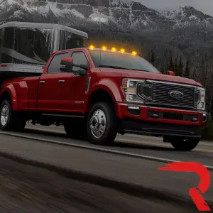 Recon Truck Accessories - 264342BKHPAM | Recon 5 Piece Smoked Cab Roof Light Set 2-Way Front & Rear Facing Ultra High-Power Amber LEDs (2017-2024 F250, F350 Super Duty | DID NOT come with factory installed cab roof lights) - Image 9