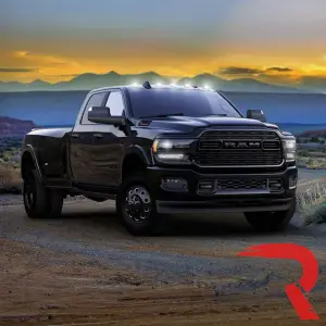 Recon Truck Accessories - 264345WHBK | Recon 5 Piece Cab Roof Light Set LED Smoked Lens in White (2019-2024 Ram 2500, 3500 | Fresh Install Only) - Image 7