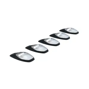 Recon Truck Accessories - 264345WHBK | Recon 5 Piece Cab Roof Light Set LED Smoked Lens in White (2019-2024 Ram 2500, 3500 | Fresh Install Only) - Image 12