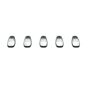 Recon Truck Accessories - 264345WHBK | Recon 5 Piece Cab Roof Light Set LED Smoked Lens in White (2019-2024 Ram 2500, 3500 | Fresh Install Only) - Image 13