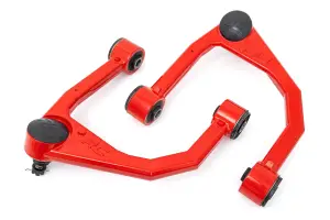 Rough Country - 76700RED | Rough Country 3.5 Inch Lift Forged Upper Control Arms For Toyota Tundra 2WD/4WD (2007-2021) | Red Finish - Image 1