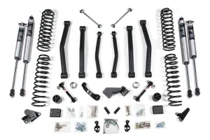 BDS1406FS | BDS Suspension 4.5 Inch Lift Kit For Jeep Wrangler JK 4 Door (2012-2018) | Sway Bar Fixed Links, Fox 2.0 Performance Series Shocks