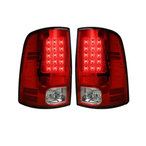 264169RD | Recon (Replaces OEM Halogen) Tail Lights LED in Red (2009-2023 Ram 1500 Classic | 2010-2018 Ram 2500, 3500)