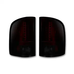 264175RBK | Recon Tail Lights LED in Dark Red Smoked (2007-2013 Silverado 1500, 2500, 3500 SRW | 2007-2014 Silverado, Sierra 3500 DRW)