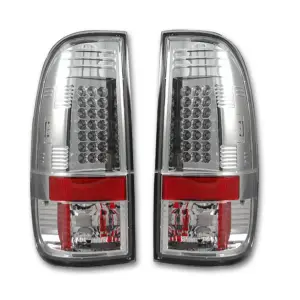 Recon Truck Accessories - 264176CL | Recon Tail Lights LED in Clear (2008-2016 F250, F350 Super Duty) - Image 1