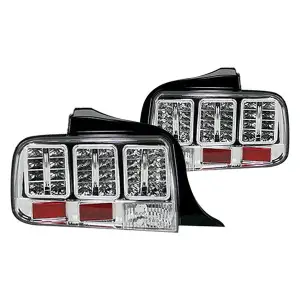 264187CL | Recon Tail Lights LED in Clear (2005-2009 Mustang)