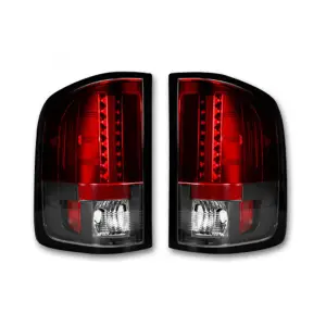 264189RD | Recon Tail Lights LED in Red (2007-2013 Sierra 1500 | 2007-2013 Sierra 2500 HD, 3500 HD)