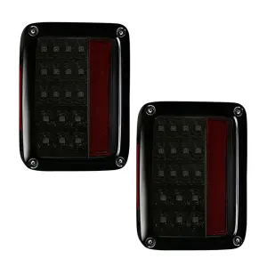 Recon Truck Accessories - 264234BK | Recon Tail Lights LED in Smoked (2007-2018 Wrangler JK) - Image 2