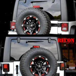 Recon Truck Accessories - 264234BK | Recon Tail Lights LED in Smoked (2007-2018 Wrangler JK) - Image 5