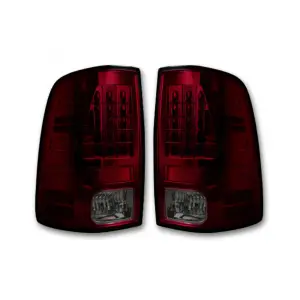 Recon Truck Accessories - 264236RBK | Recon (Replaces OEM LED ONLY) Tail Lights LED in Dark Red Smoked (2009-2023 Ram 1500 Classic | 2013-2018 Ram 2500, 3500) - Image 1