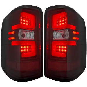 Recon Truck Accessories - 264238BK | Recon (Replaces OEM Halogen Only) Tail Lights OLED in Smoked (2014-2018 Silverado 1500 | 2014-2019 Silverado 2500, 3500 | 2015-2019 Sierra 3500 DRW) - Image 2