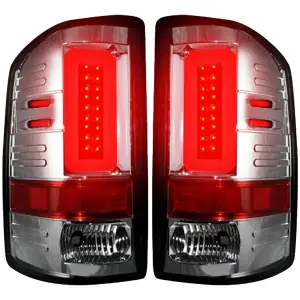 Recon Truck Accessories - 264239CL | Recon (Replaces Factory Halogen Style) Tail Lights OLED in Clear (2014-2018 Sierra 1500 | 2014-2019 Sierra 2500, 3500 SRW) - Image 1